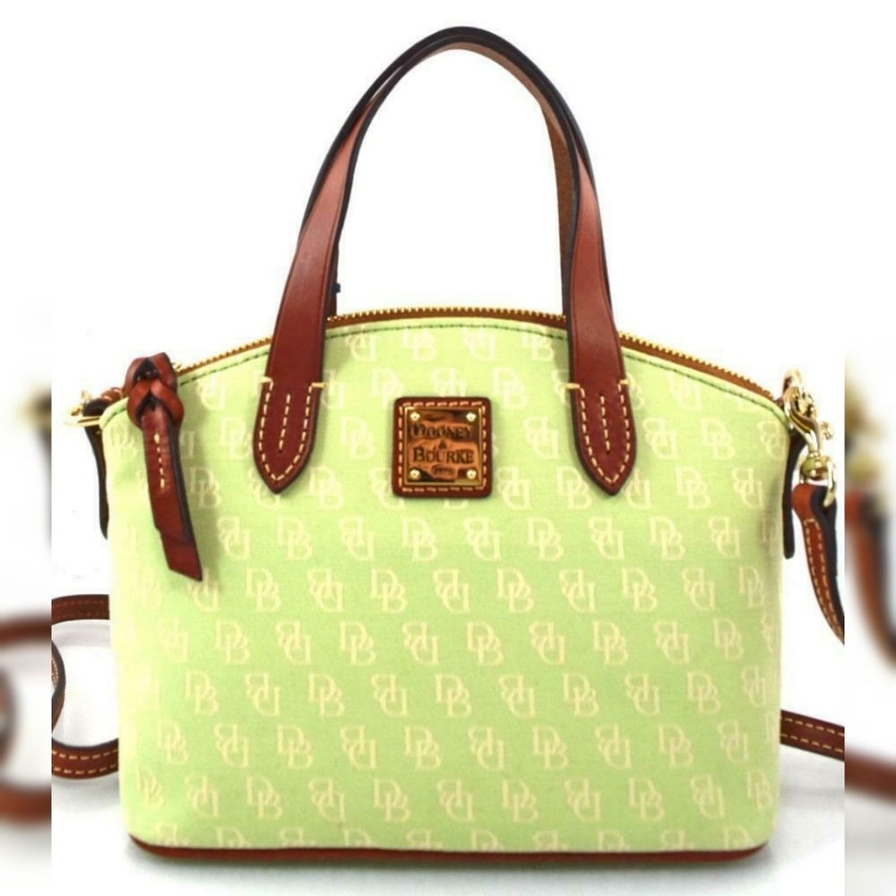 New Dooney & Bourke Ruby Satchel Purse Signature